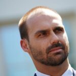 “Trabalho para que eles não encontrem diálogo”, diz Eduardo Bolsonaro sobre missão do Senado aos EUA